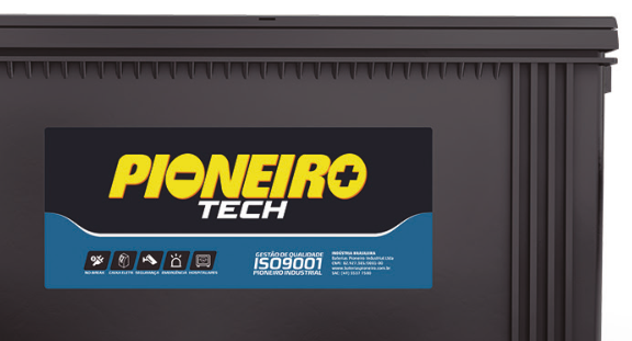 Bateria Pioneiro Tech T12-165D 12V 165Ah (em 100h)