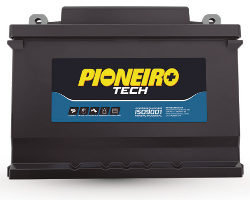 Bateria Pioneiro Tech T12-070D 12V 70Ah (em 100h)