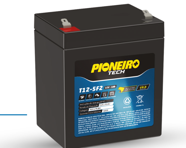 Bateria Pioneiro Tech T12-5F2 12V 5Ah