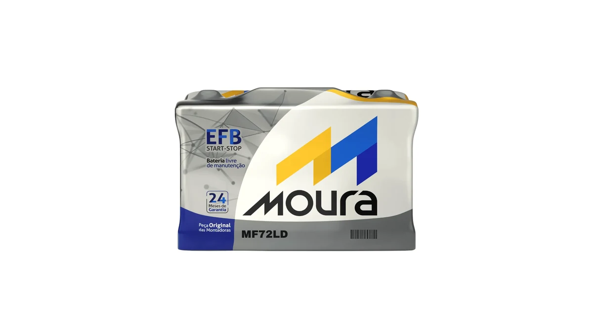 Bateria Moura 72Ah EFB Start Stop, entrega e instalação em Limeira