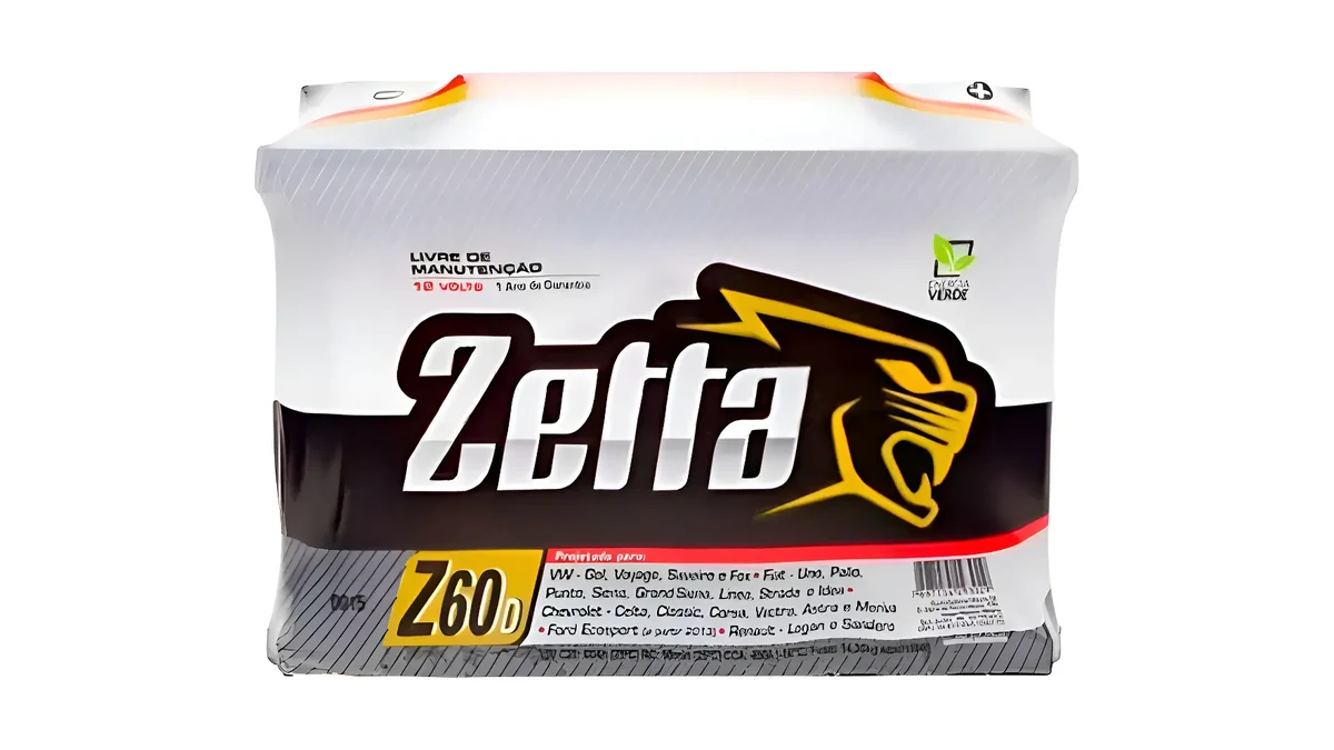 Bateria Zetta 60Ah Z60D, entrega e instalação em Limeira